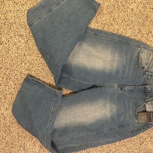 Women's Flare Wide Leg Jeans in Blue
